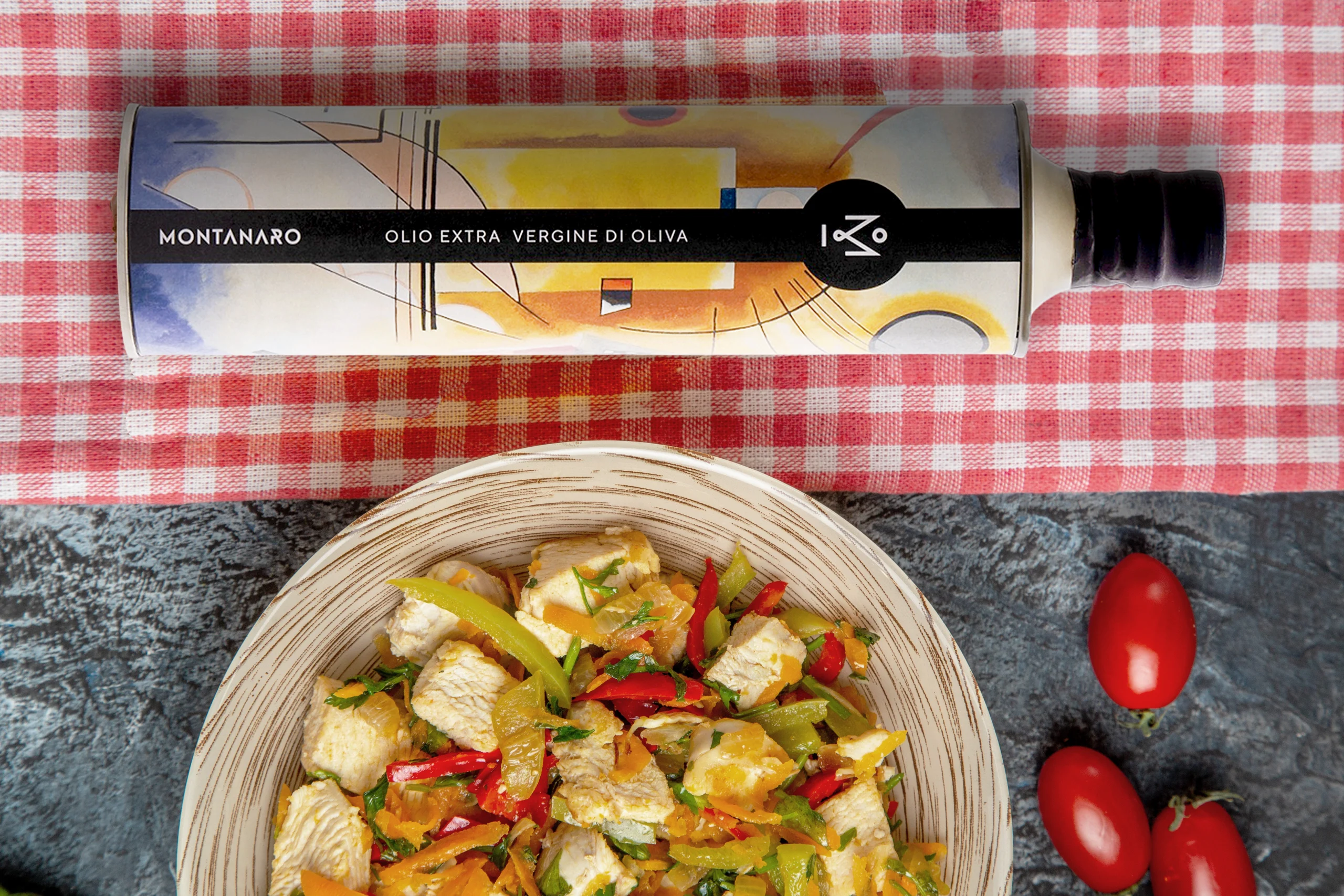 Abbinamenti di Olio extra vergine Montanaro con piatti primaverili freschi