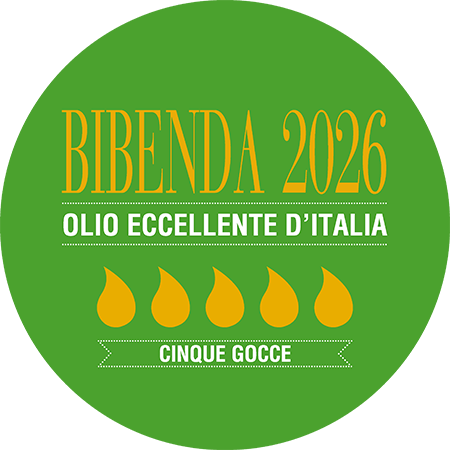 Bollino Bibenda 5 Gocce per Olio Montanaro
